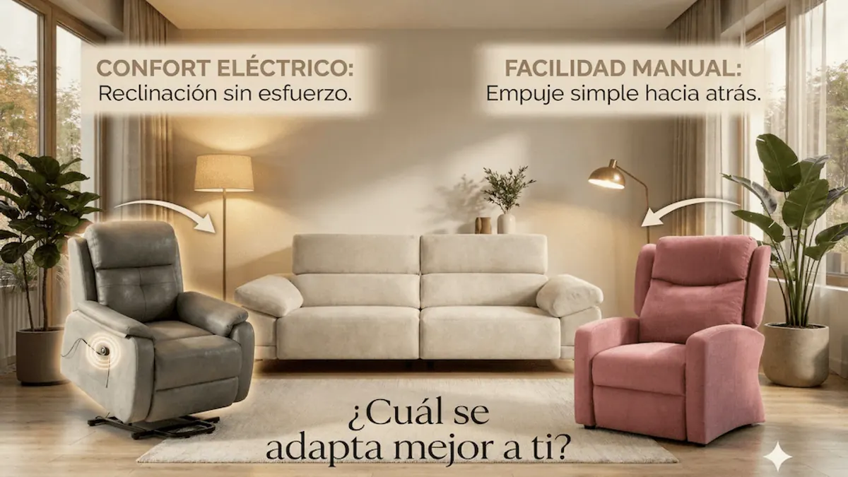 Comparativa: Sillón Relax Manual vs Eléctrico